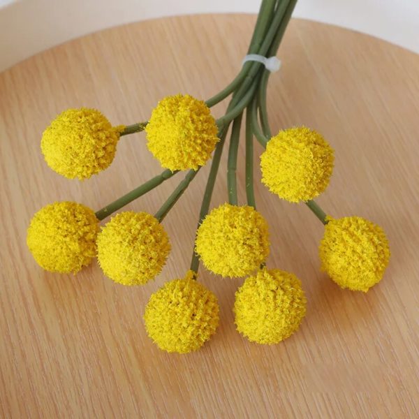 9 pièces Chrysanthème boule artificiel - 8