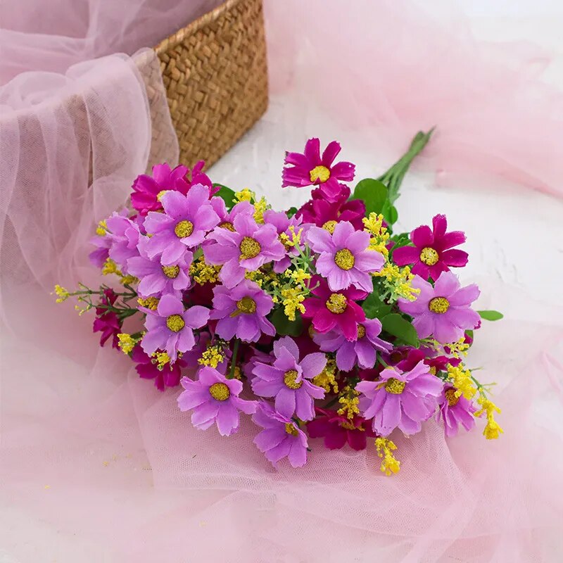 Chrysanthèmes et Marguerites Artificielles