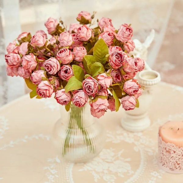 Bouquet de Roses Vintage Artificielles - 4