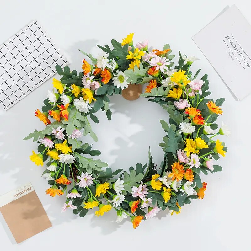 Couronne festive de Marguerites