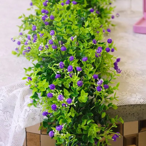 Guirlande Artificielle Boxwood et Gypsophila 70 pouces