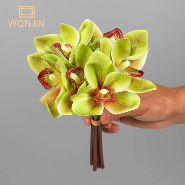 6 têtes de Cymbidium artificiel - 2