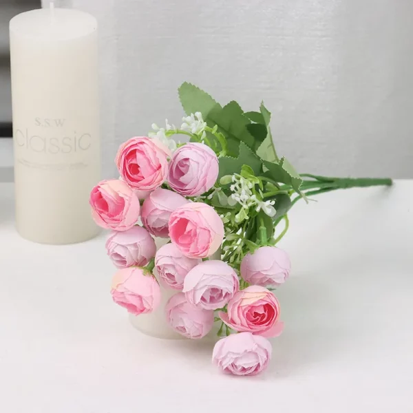 Bouquet de Roses en Soie - 12