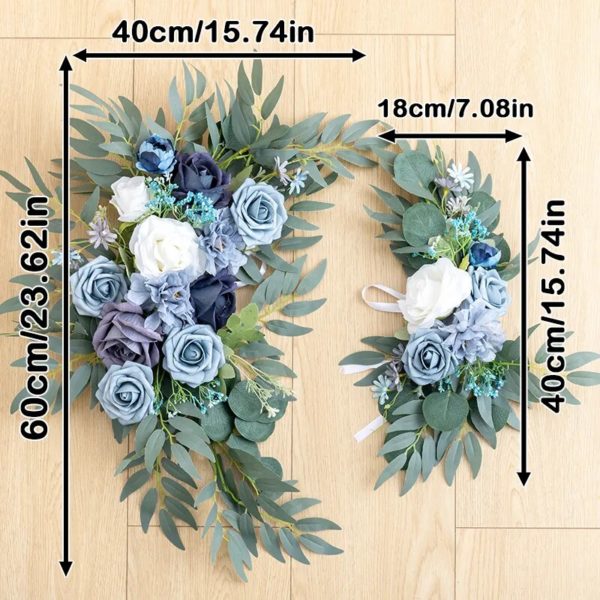 Fleurs Artificielles pour Fond de Mariage (2 pièces) - 8