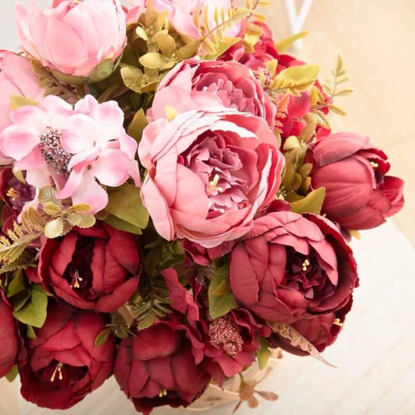 Bouquet de Pivoines Artificielles Vintage - 2