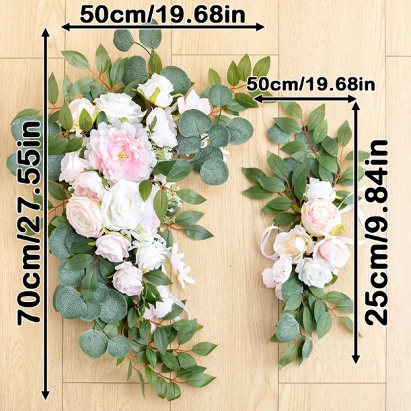 Fleurs Artificielles pour Fond de Mariage (2 pièces) - 4