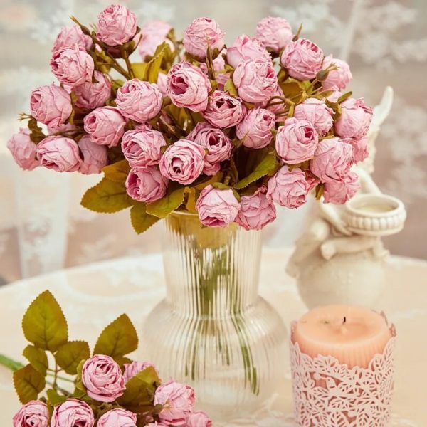 Bouquet de Roses Vintage Artificielles - 3