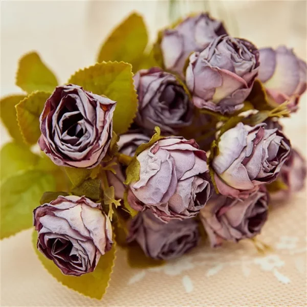 Bouquet de Roses Vintage Artificielles - 6