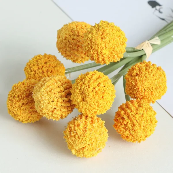 9 pièces Chrysanthème boule artificiel - 3