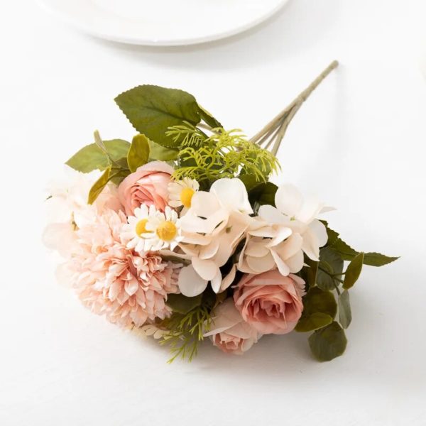 Bouquet d'Hydrangeas, Marguerites et Tournesols Artificiels - 9