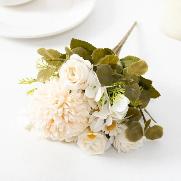 Bouquet d'Hydrangeas, Marguerites et Tournesols Artificiels - 4