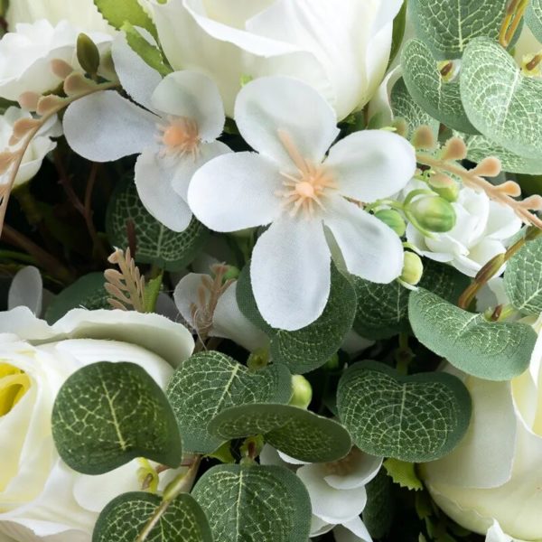 Bouquet de roses avec eucalyptus - 6