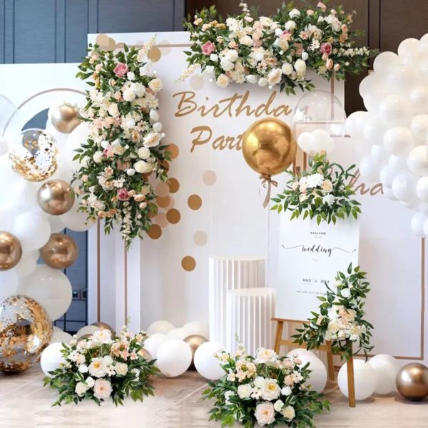 Arch de Mariage Floral Champagne - 2