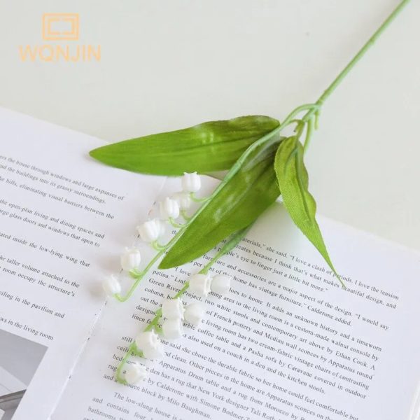 5 pièces Orchidée cloche blanche artificielle - 7