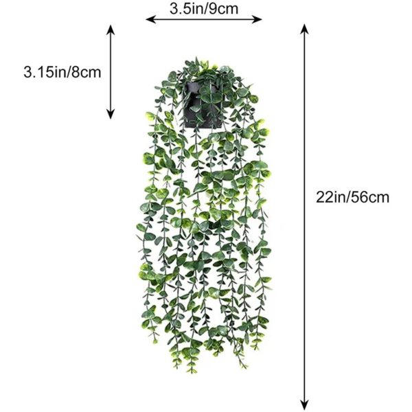 Bonsaï d'Eucalyptus Artificiel Suspendu - 8