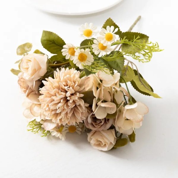 Bouquet d'Hydrangeas, Marguerites et Tournesols Artificiels - 6