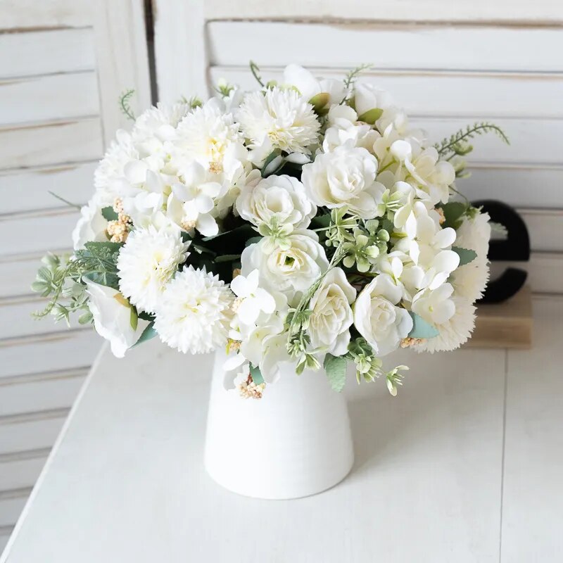 Bouquet de marguerites artificielles d'automne